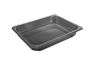 This is a tray which is made out of APET material. It is made for cold foods and snacks.